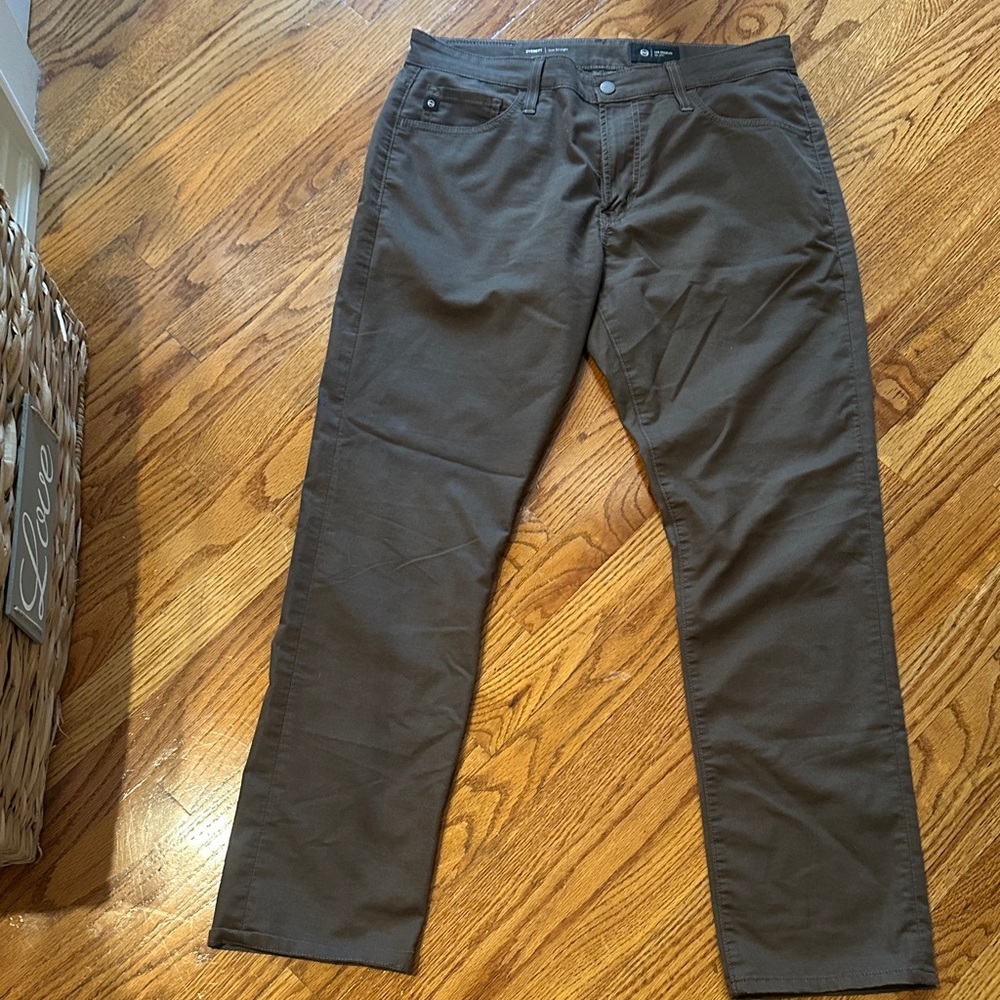 Ag Adriano Goldschmied Slim Straight Jeans - Brown
